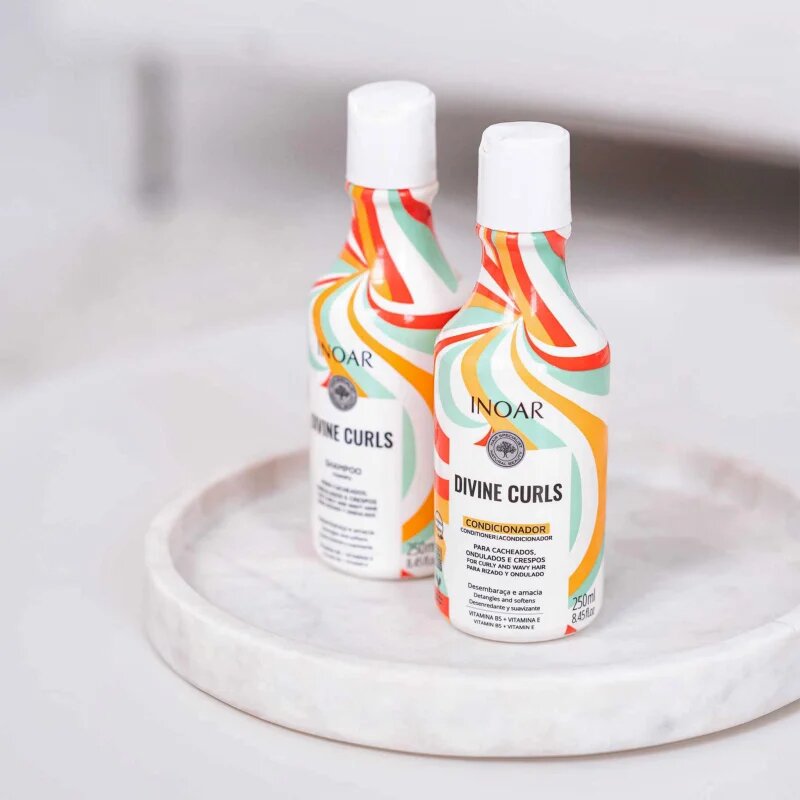 INOAR Curls set za kodraste lase 2x250 ml