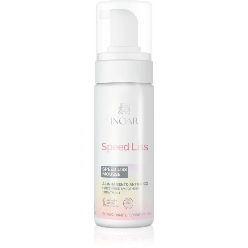 INOAR Speed Liss pena za lase za glajenje in prehrano suhih in neobvladljivih las 150 ml