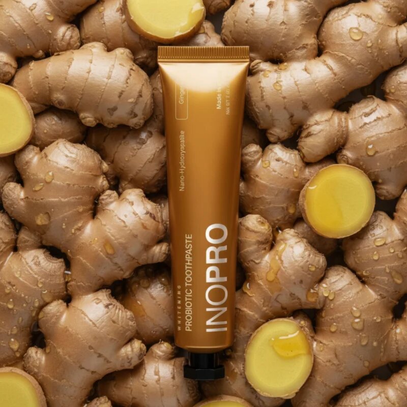 InoPro Probiotic Toothpaste zobna pasta za beljenje zob okus Ginger 75 g