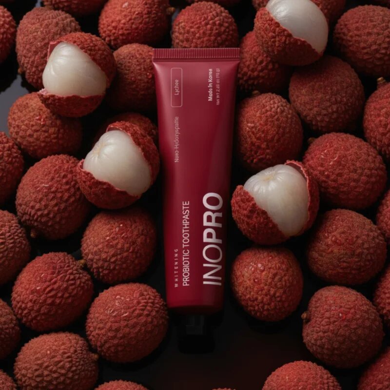 InoPro Probiotic Toothpaste zobna pasta za beljenje zob okus Lychee 75 g