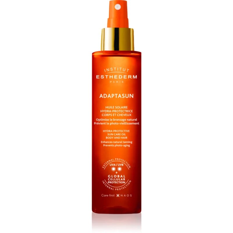 Institut Esthederm Adaptasun Sun Care Oil olje za sončenje za telo in lase s srednjo UV zaščito 150 ml