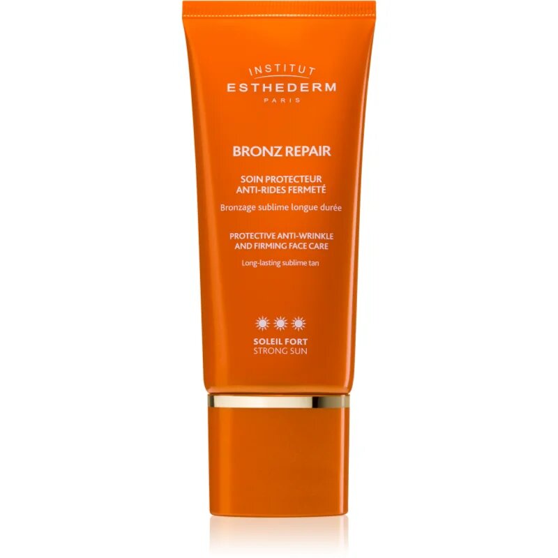 Institut Esthederm Bronz Repair Protective Anti-Wrinkle and Firming Face Care učvrstitvena krema proti gubam za obraz z visoko UV zaščito 50 ml
