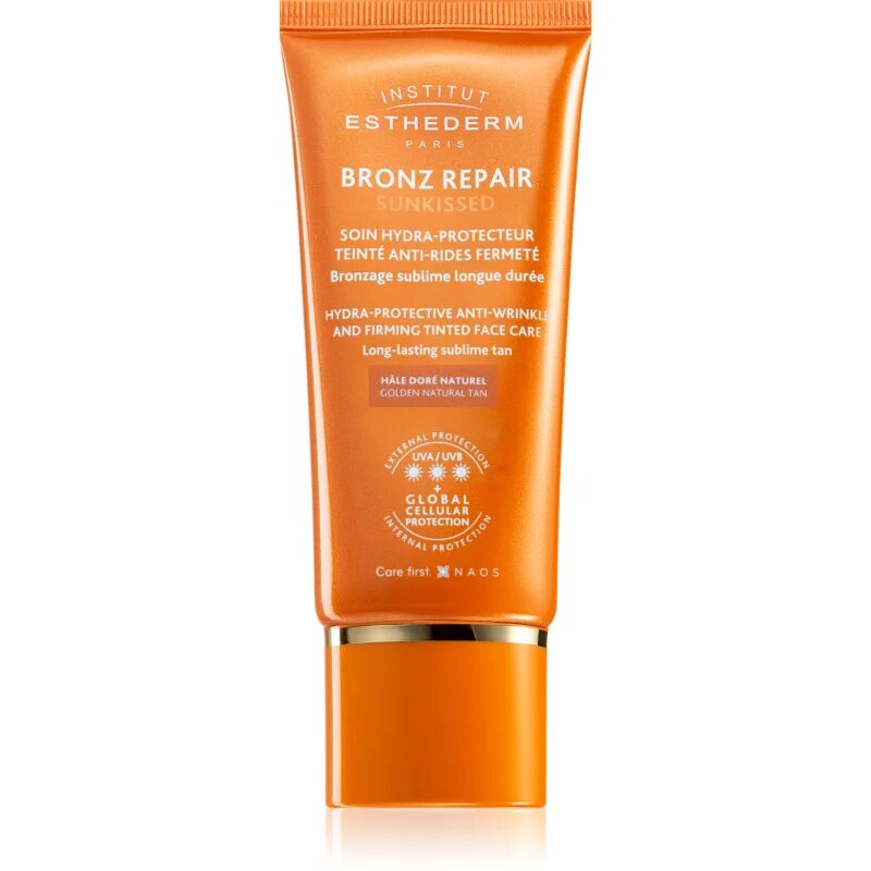 Institut Esthederm Bronz Repair Sunkissed tonirana krema za sončenje proti gubam 50 ml