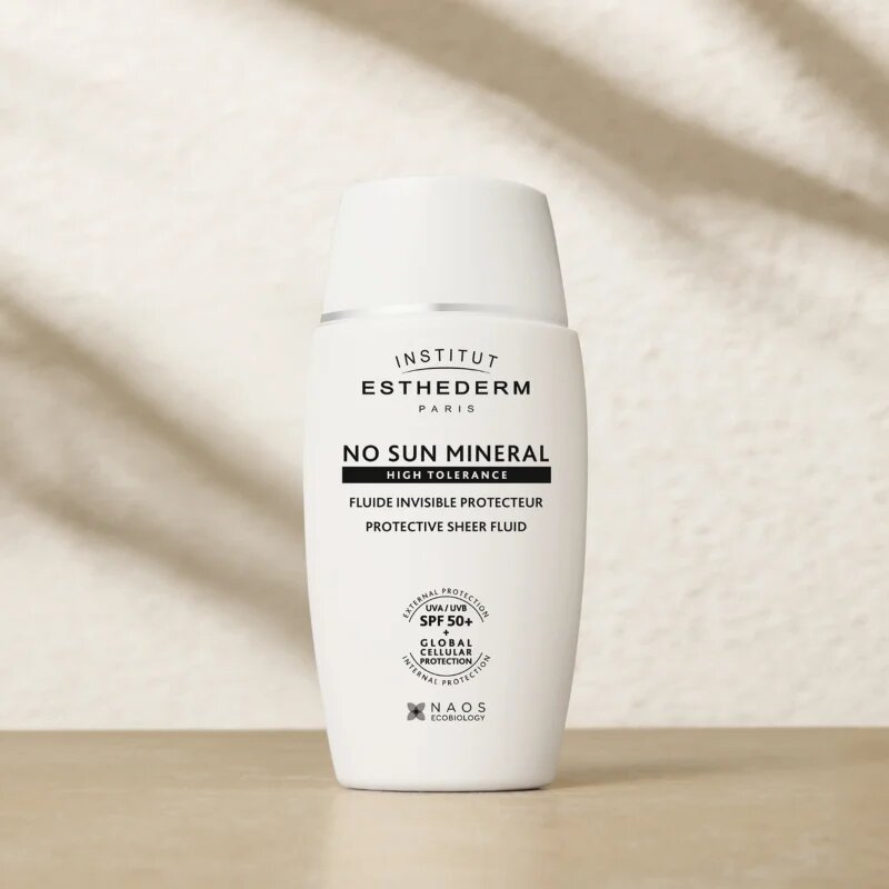 Institut Esthederm No Sun Mineral Fluid zaščitni fluid za občutljivo in netolerantno kožo SPF 50+ 40 ml
