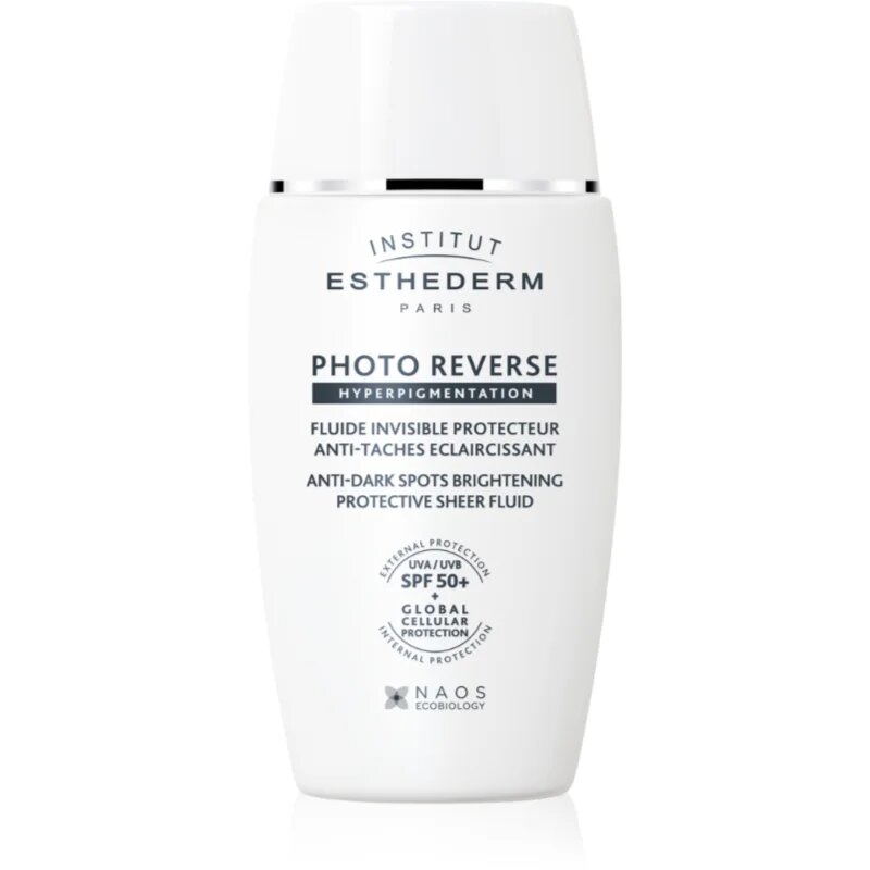 Institut Esthederm Photo Reverse Hyperpigmentation zaščitni fluid proti pigmentnim madežem SPF 50+ 40 ml