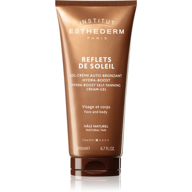 Institut Esthederm Reflects Of Sun Hydra-Boost Self-Tanning Cream-Gel samoporjavitveni gel za obraz in telo 200 ml