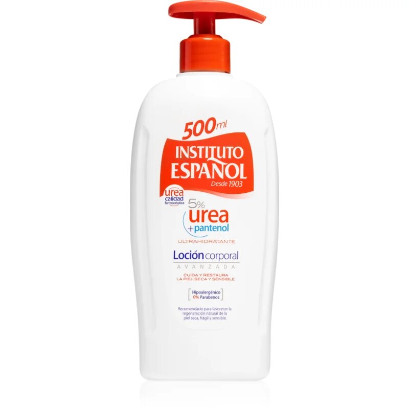 Instituto Español Urea vlažilni losjon za telo s pantenolom 500 ml
