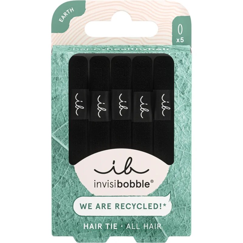 invisibobble Hair Tie elastike za lase Black 5 kos