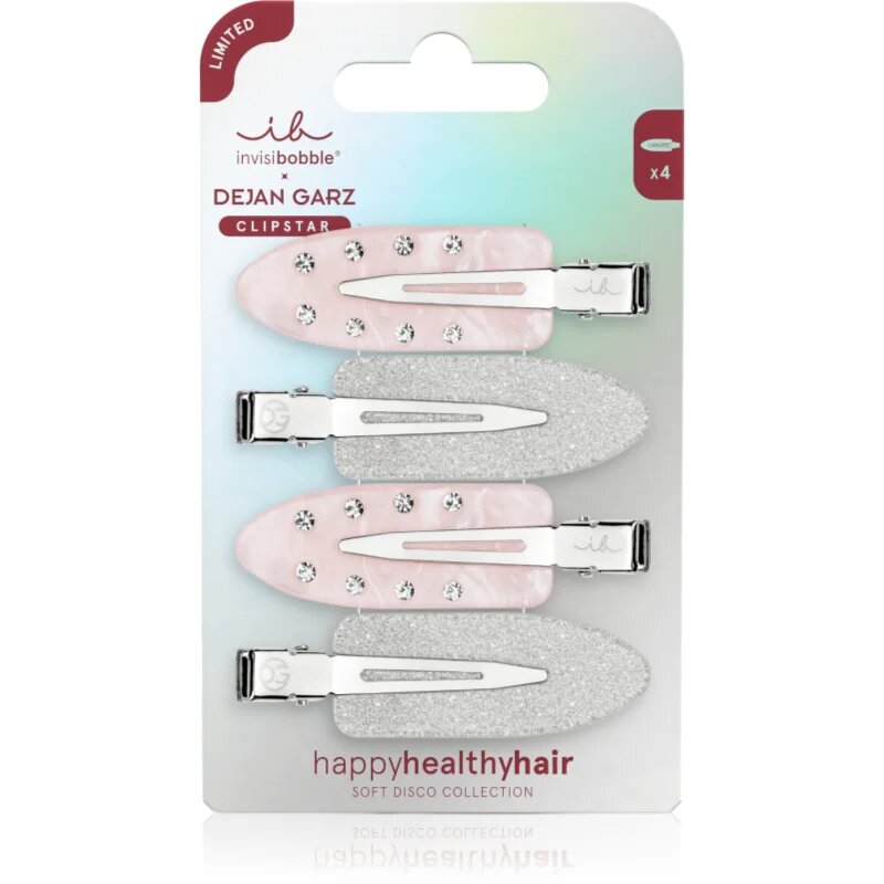 invisibobble Soft Disco Collection Clipstar sponke za lase 4 kos