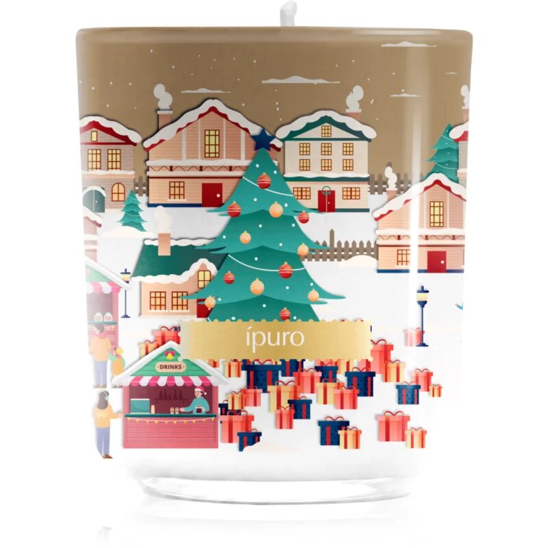 ípuro Christmas Town Glamour Night dišeča sveča s pokrovčkom 270 g