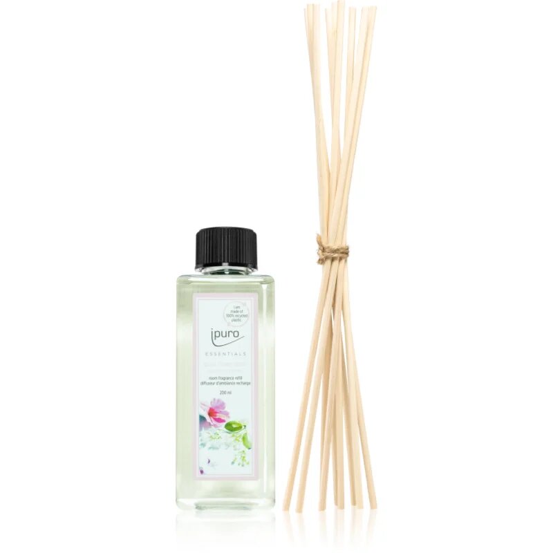 ípuro Essentials Flower Bowl nadomestno polnilo za aroma difuzor + nadomestne paličice za aroma difuzorje 200 ml
