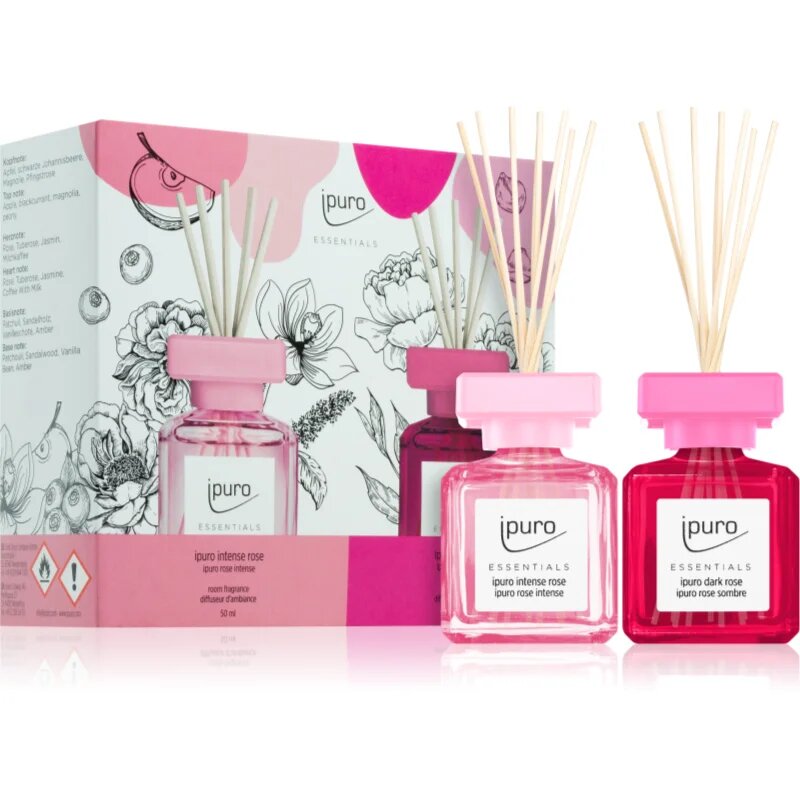 ípuro Essentials Intense & Dark Rose darilni set 2x50 ml
