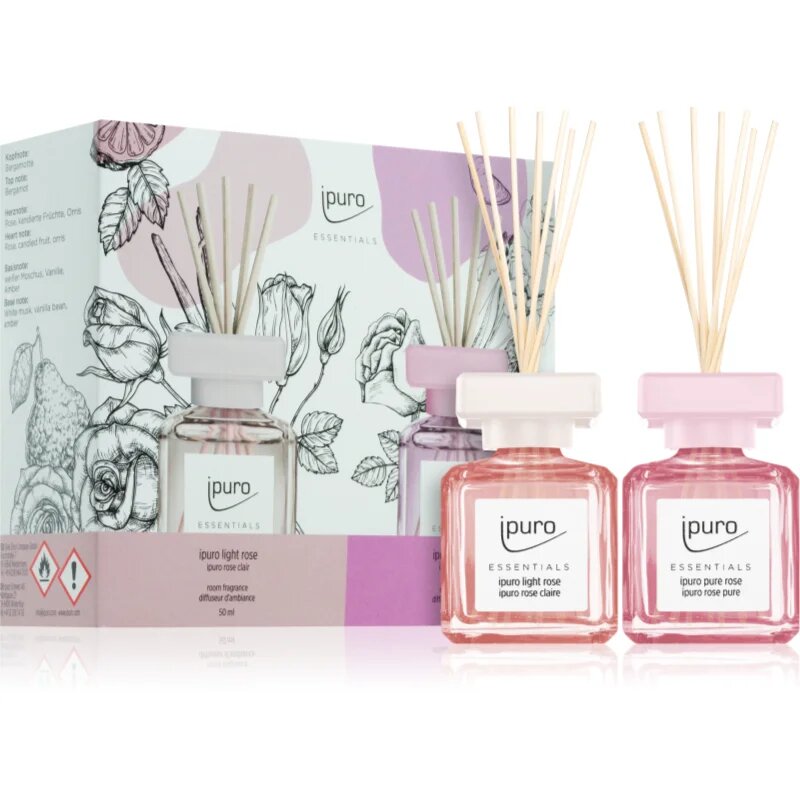ípuro Essentials Light & Pure Rose darilni set 2x50 ml