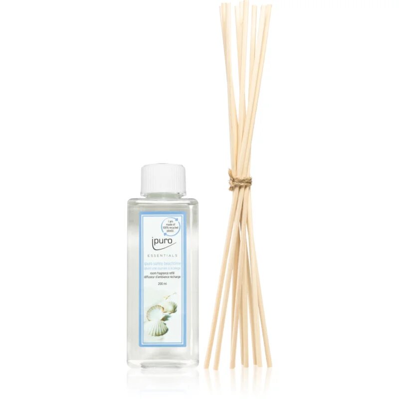 ípuro Essentials Sunny Beachtime nadomestno polnilo za aroma difuzor + nadomestne paličice za aroma difuzorje 200 ml