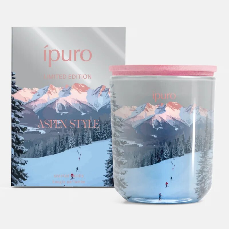 ípuro Limited Edition Aspen dišeča sveča s pokrovčkom 270 g