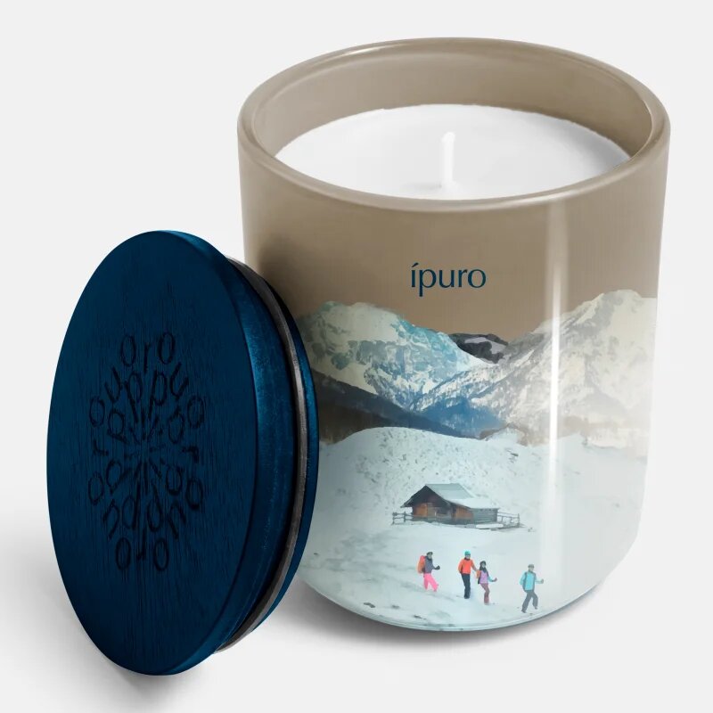 ípuro Mountain Spirit Cortina Lights dišeča sveča s pokrovčkom 270 g