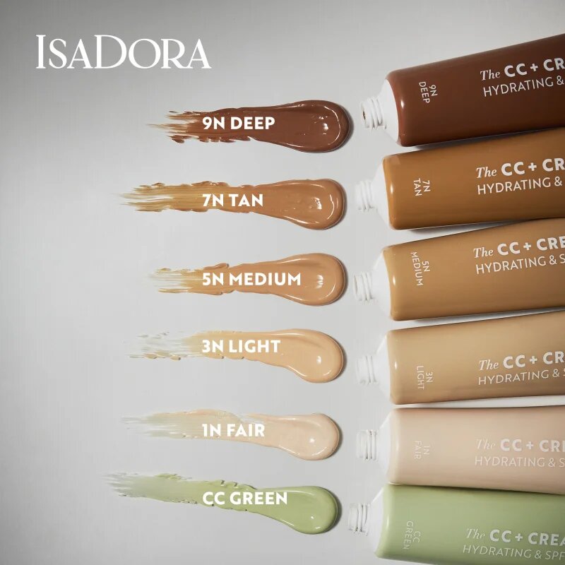 IsaDora CC + Cream vlažilna CC krema SPF 30 odtenek 9N Deep 30 ml
