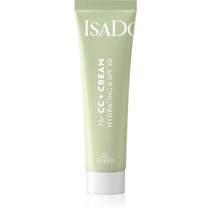 IsaDora CC + Cream vlažilna CC krema SPF 30 odtenek CC Green 30 ml