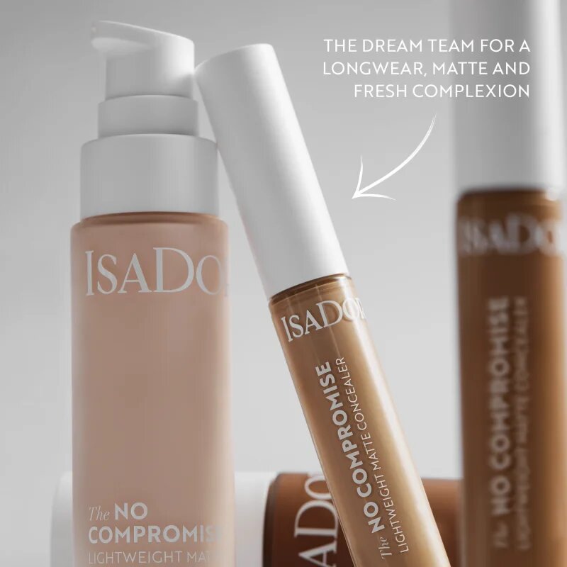 IsaDora No Compromise Lightweight Matte Concealer kremasti prekrivni korektor odtenek 1NW 10 ml