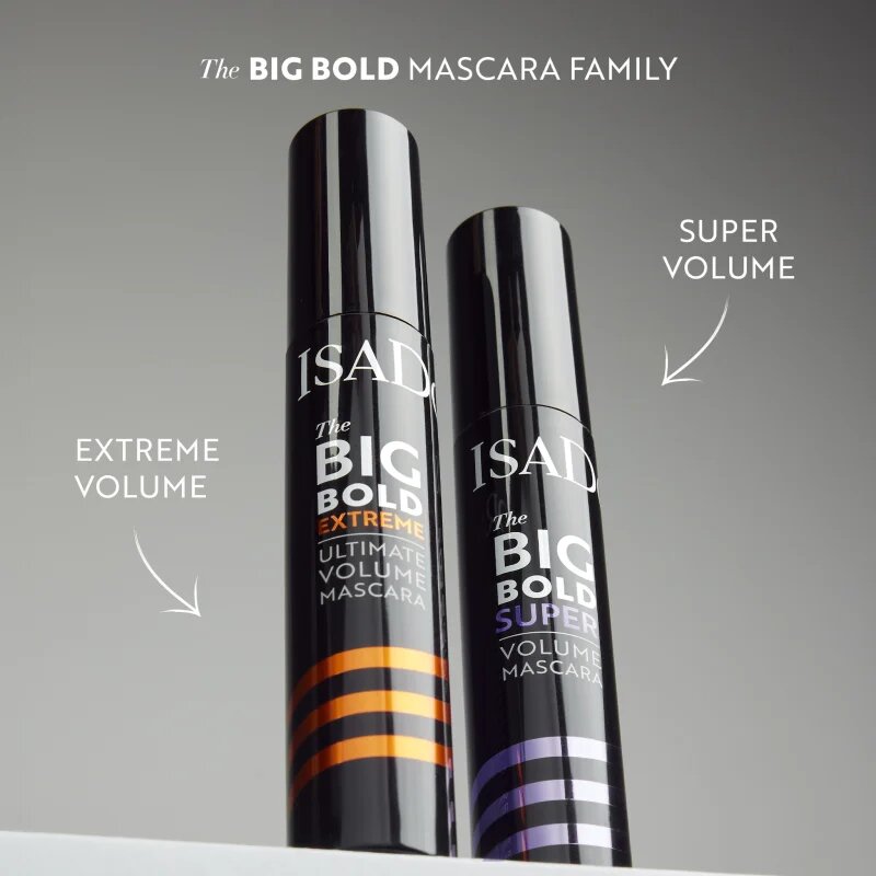 IsaDora The Big Bold Extreme Ultimate Volume Mascara maskara za ekstremni volumen in intenzivno črno barvo odtenek 15 Extreme Black 14 ml