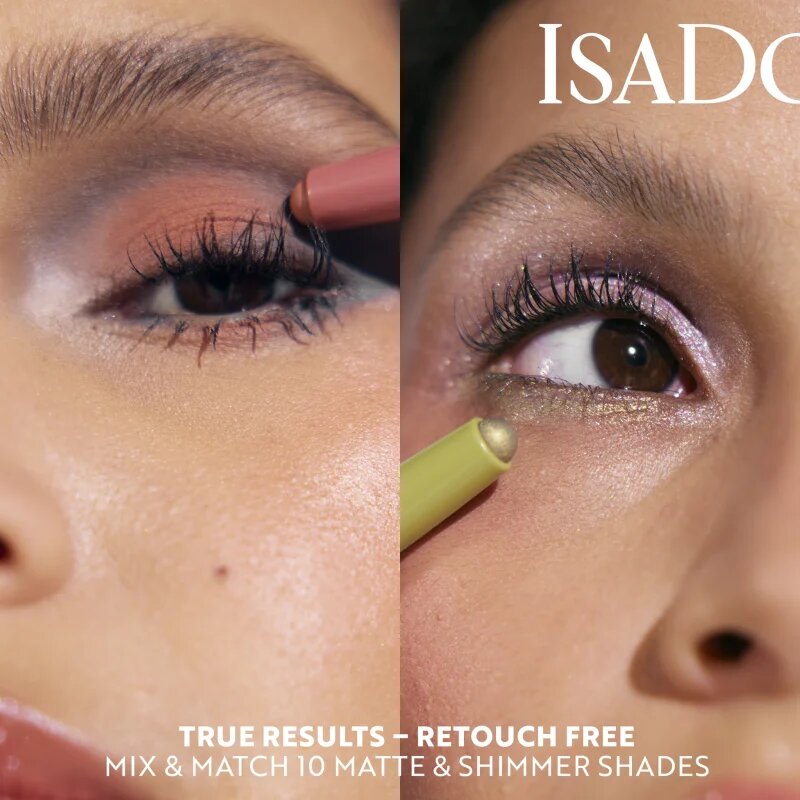 IsaDora The Eyeshadow Stick Matte dolgoobstojna senčila za oči v svinčniku z mat učinkom odtenek 61 Apricot Blush 1.2 g