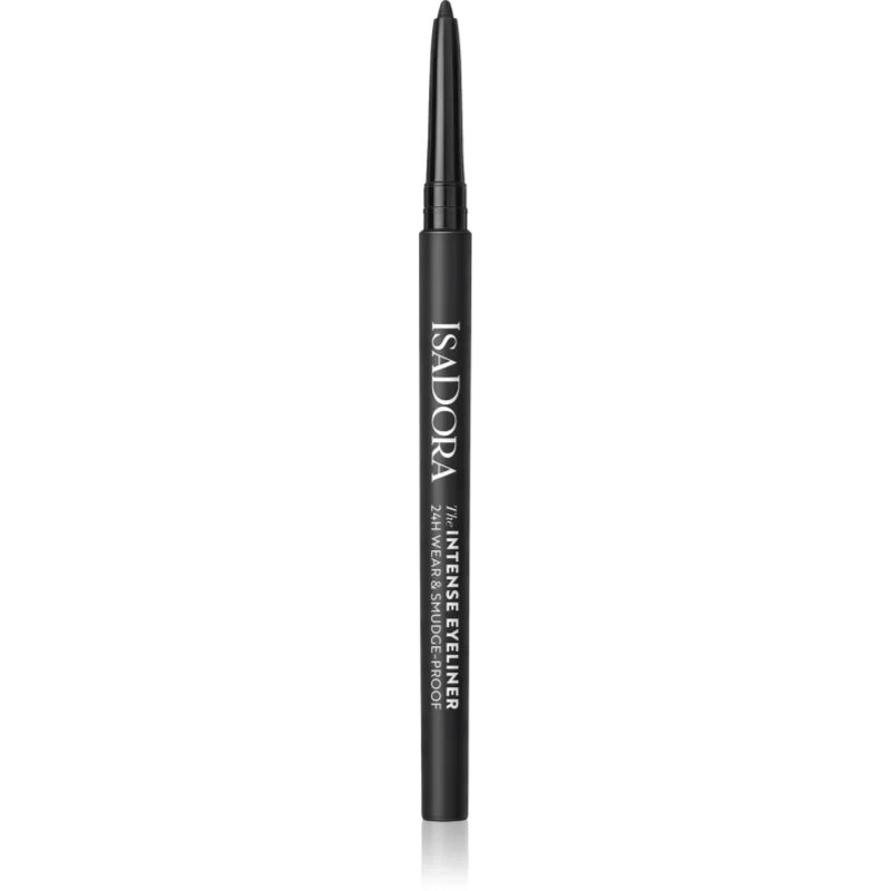 IsaDora The Intense Eyeliner dolgoobstojni svinčnik za oči vodoodporna odtenek 60 Intense Black 0.35 g