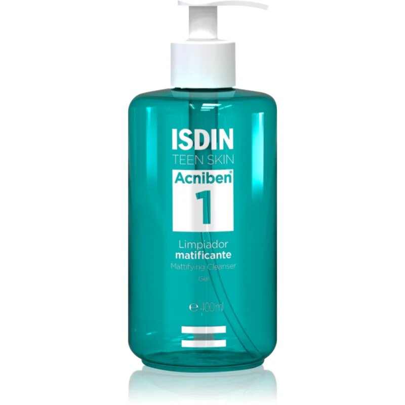ISDIN Acniben Mattifying Cleanser globoko čistilni gel s salicilno kislino 400 ml