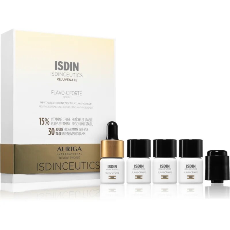 ISDIN ceutics Rejuvenate Flavo-C Forte Serum serum za obraz z vitaminom C 3x5.3 ml
