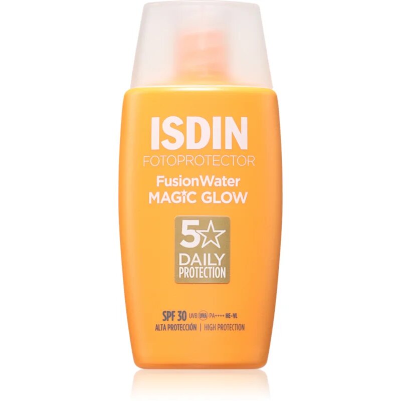 ISDIN Fotoprotector FusionWater Magic Glow krema za sončenje za obraz SPF 30 50 ml