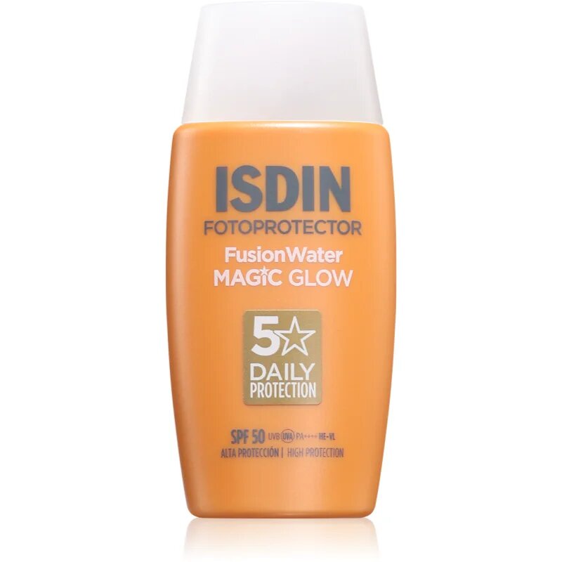 ISDIN Fotoprotector FusionWater Magic Glow lahki zaščitni fluid SPF 50 50 ml