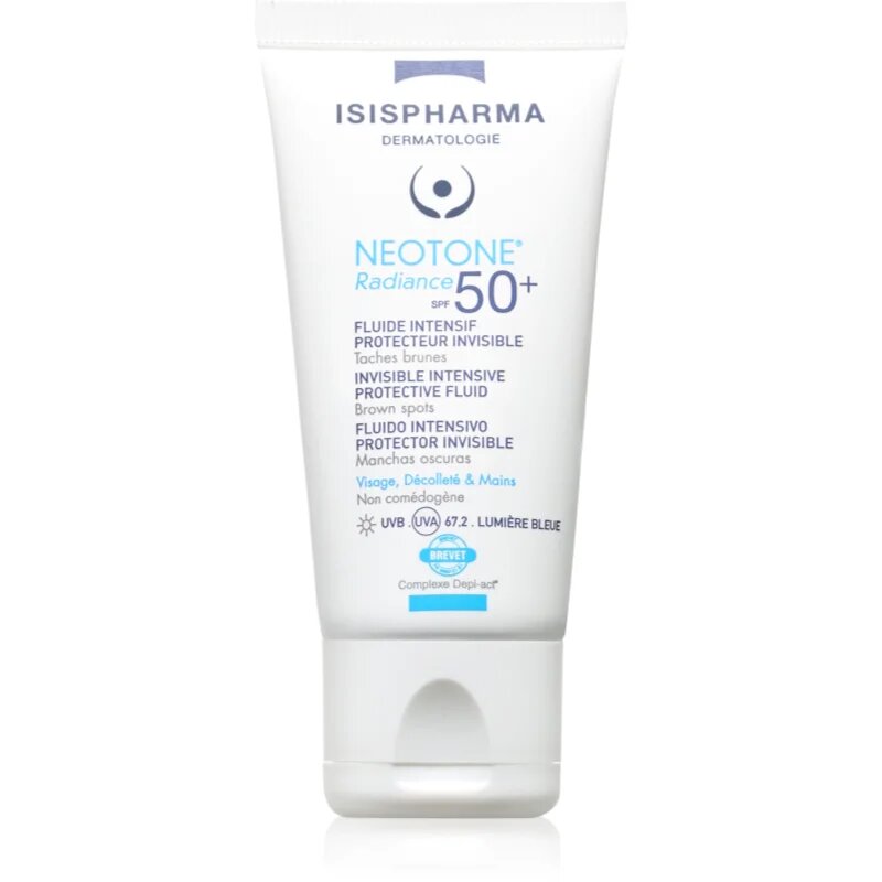 ISISPHARMA Neotone Radiance SPF 50+ zaščitni fluid proti temnim madežem SPF 50+ 30 ml