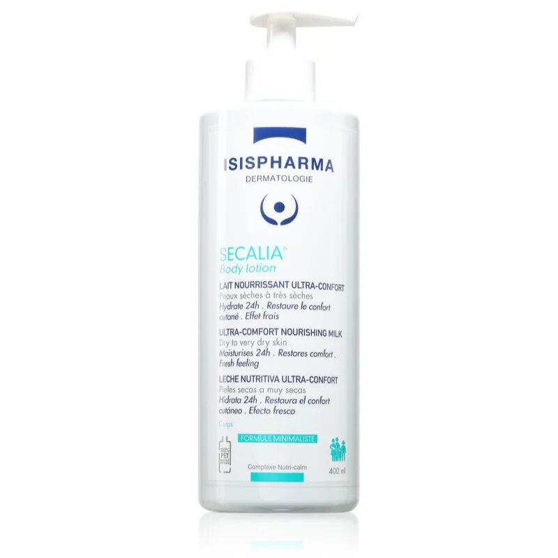 ISISPHARMA Secalia Body Lotion intenzivno vlažilno mleko za telo za ekstremno suho kožo 400 ml