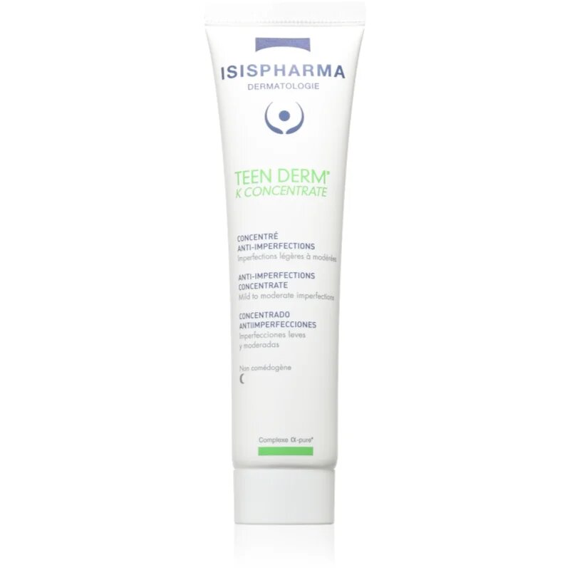 ISISPHARMA Teen Derm K Concentrate nočna nega za mastno k aknam nagnjeno kožo 30 ml