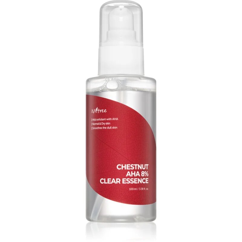 Isntree Chestnut AHA 8% Clear Essence obnovitvena esenca za obraz z AHA 100 ml