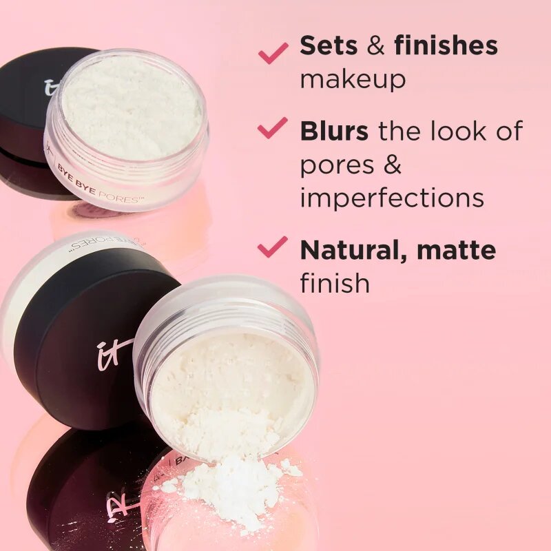 IT Cosmetics Bye Bye Pores Poreless Finish Loose Setting Powder posvetlitveni puder v prahu za žameten videz kože odtenek Translucent 6.8 g