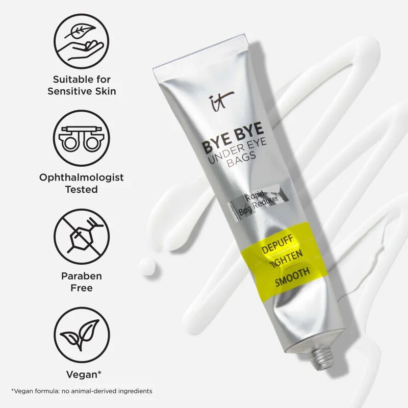 IT Cosmetics Bye Bye Under Eye Bags posvetlitvena krema za predel okoli oči proti zabuhlosti in temnim kolobarjem za ženske 15 ml