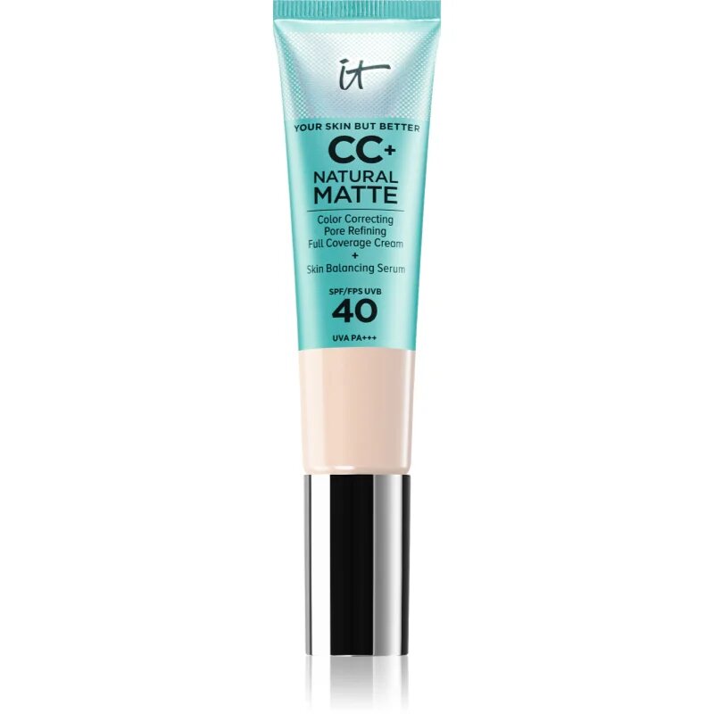 IT Cosmetics Your Skin But Better CC+ Natural Matte CC krema za mat videz SPF 40 Fair Porcelain 32 ml