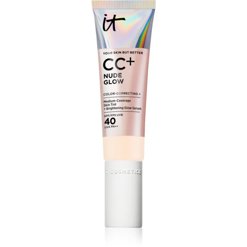 IT Cosmetics Your Skin But Better CC + Nude Glow CC krema za osvetlitev kože SPF 40 Fair Porcelain 32 ml