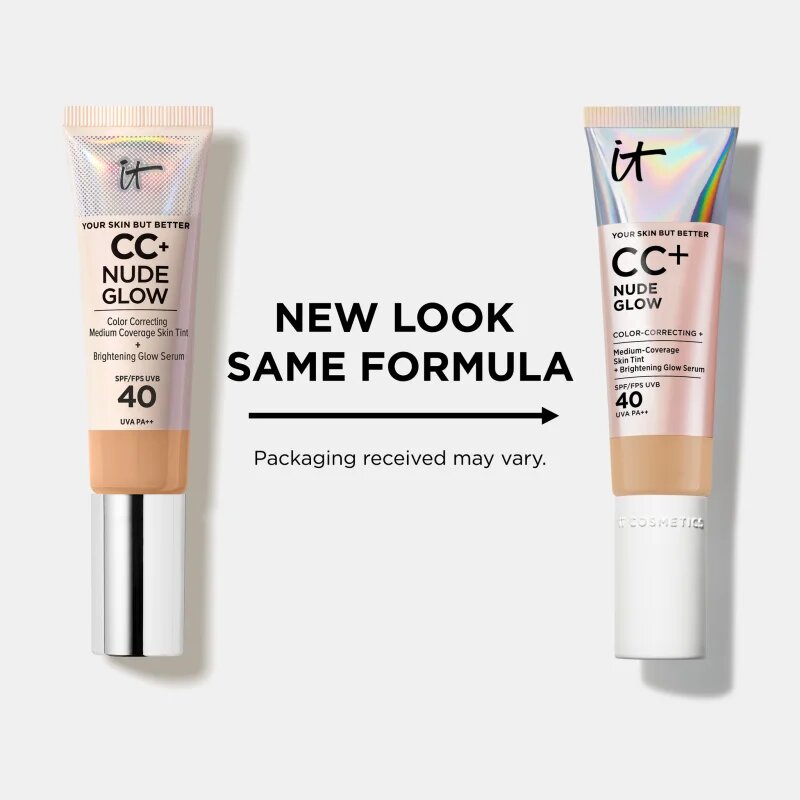 IT Cosmetics Your Skin But Better CC + Nude Glow CC krema za osvetlitev kože SPF 40 Fair Porcelain 32 ml