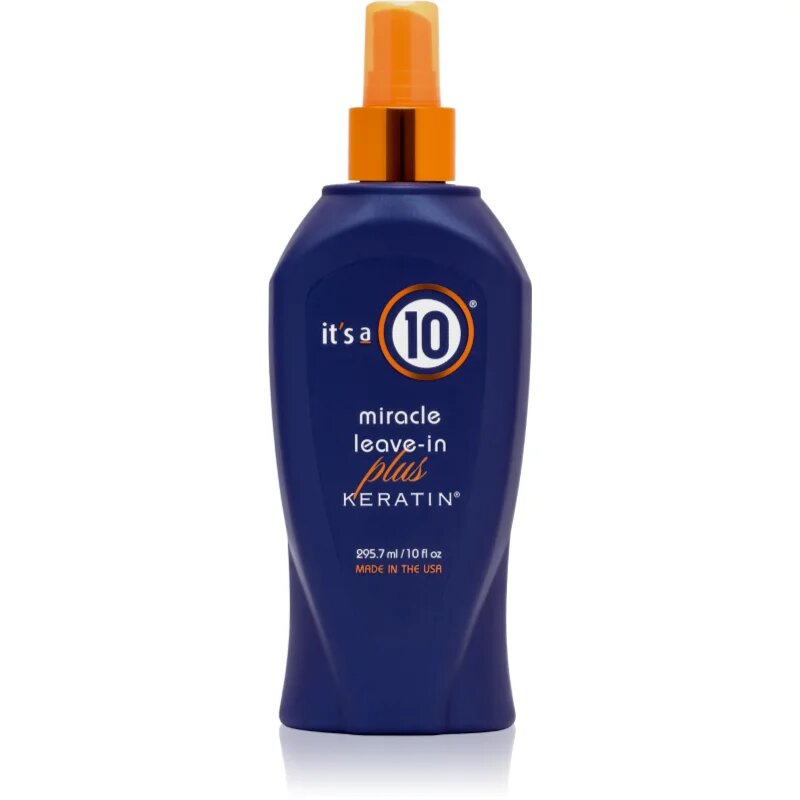it's a 10 Plus Keratin Miracle Leave-in balzam brez spiranja za poškodovane in barvane lase 295.7 ml