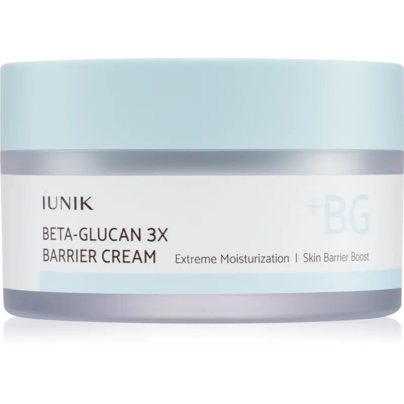iUnik Beta Glucan 3X Barrier Cream globinsko vlažilna krema za obnovo kožne pregrade 50 ml