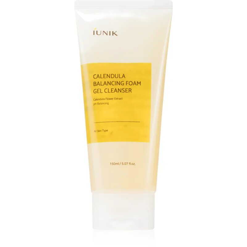 iUnik Calendula Balancing Foam Gel Cleanser globoko čistilni gel s pomirjajočim učinkom 150 ml