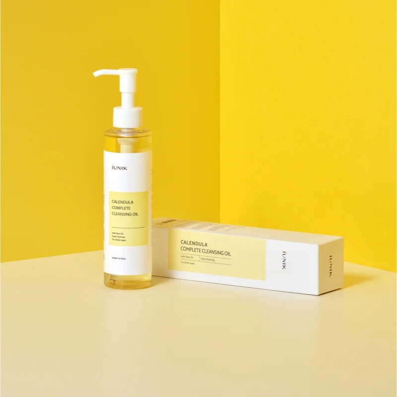 iUnik Calendula Complete Cleansing Oil čistilno olje za odstranjevanje ličil za občutljivo kožo 200 ml