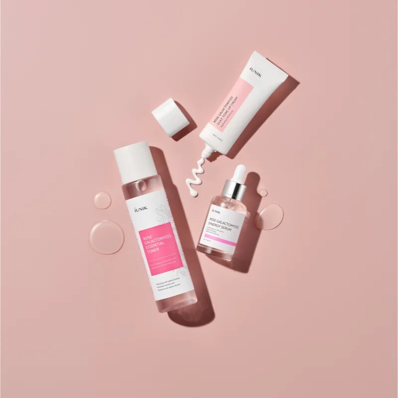 iUnik Rose Galactomyces regeneracijski in vlažilni serum za mastno in problematično kožo 50 ml