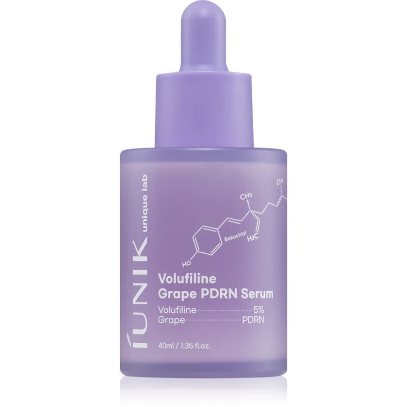 iUnik Volufiline Grape PDRN Serum vlažilni serum za učvrstitev kože za krepitev kožne pregrade 40 ml