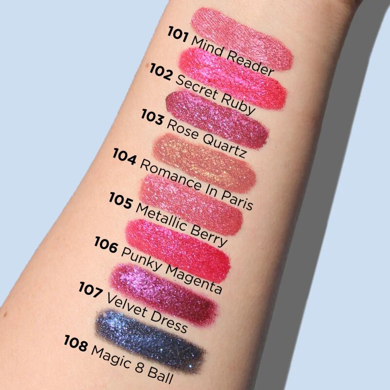 J.Cat Beauty Crystal Burst dolgoobstojna tekoča šminka odtenek 101 Mind Reader 0.8 g