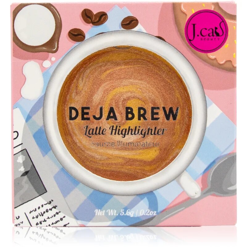 J.Cat Beauty Deja Brew osvetljevalec odtenek 101 Cafe Elevation 5.6 g