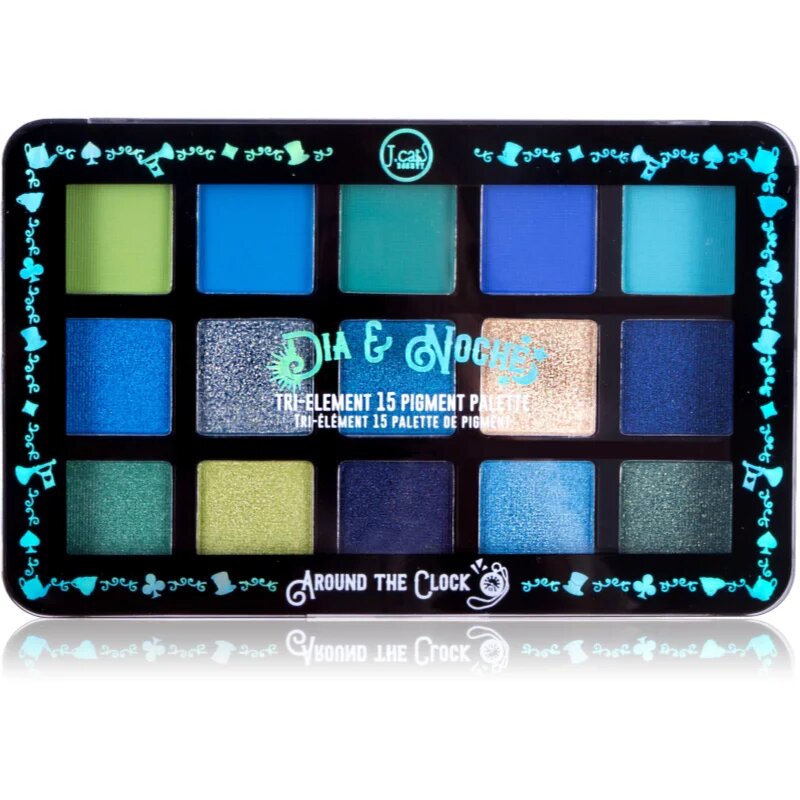 J.Cat Beauty Dia & Noche paleta senčil za oči odtenek 104 Around The Clock 16 g