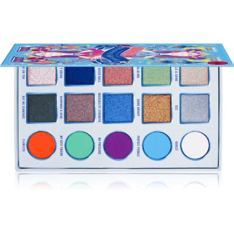J.Cat Beauty House of Queens paleta senčil za oči odtenek 104 Diamond Dealer 12.5 g