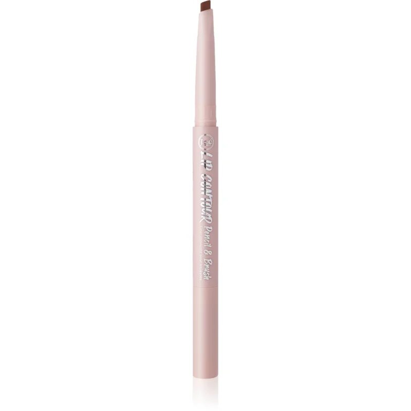 J.Cat Beauty Lip Contour črtalo za ustnice s čopičem odtenek Sugar Honey 0.22 g